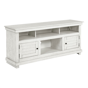 Pemberly Row 60-inch TV Stand Media Console in Distressed White