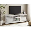 Pemberly Row 70-inch TV Stand Media Console in Distressed White