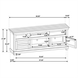 Pemberly Row 60-inch TV Stand Media Console in Distressed Java