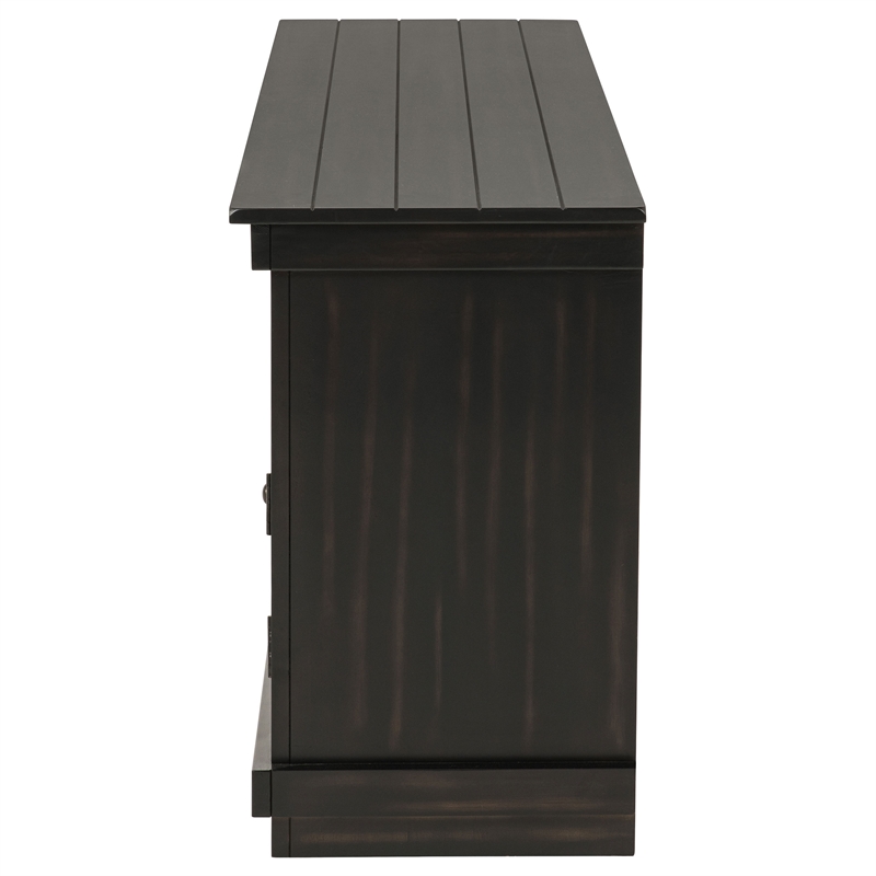 Pemberly Row 60-inch TV Stand Media Console in Distressed Java