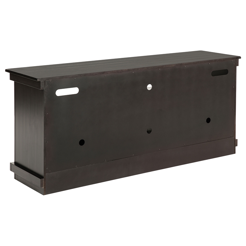Pemberly Row 60-inch TV Stand Media Console in Distressed Java
