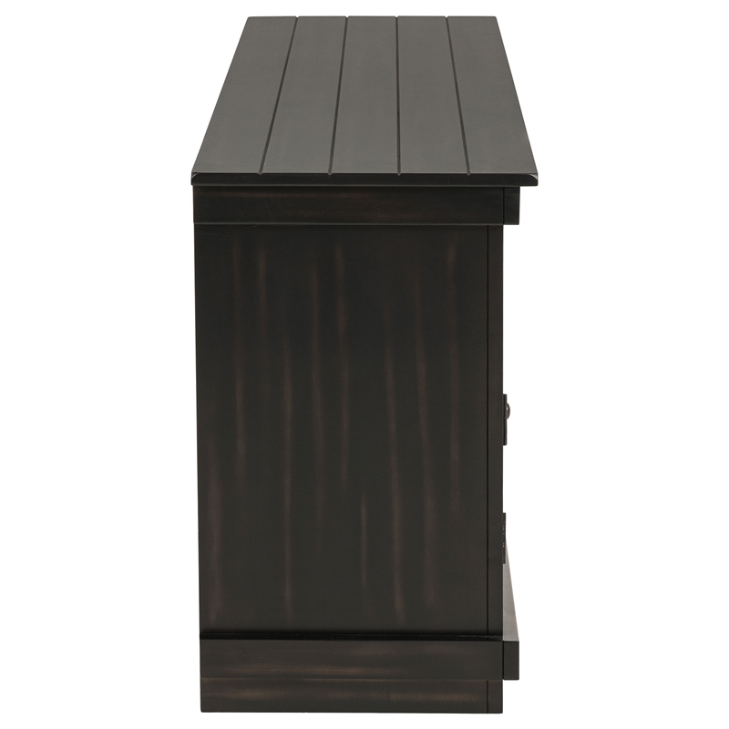 Pemberly Row 60-inch TV Stand Media Console in Distressed Java