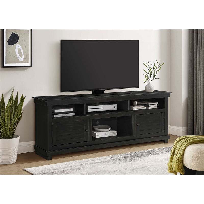 Pemberly Row 70-inch TV Stand Media Console with Cord Management in Java
