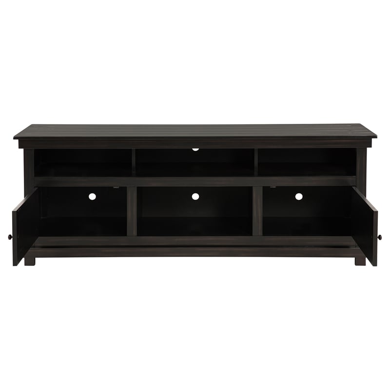 Pemberly Row 70-inch TV Stand Media Console with Cord Management in Java