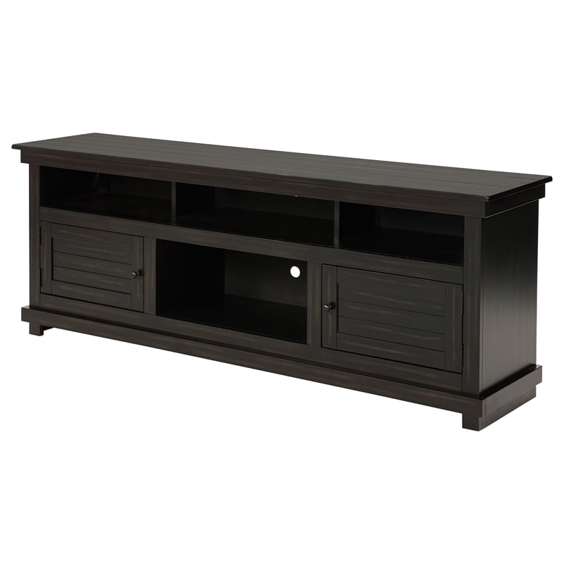 Pemberly Row 70-inch TV Stand Media Console with Cord Management in Java