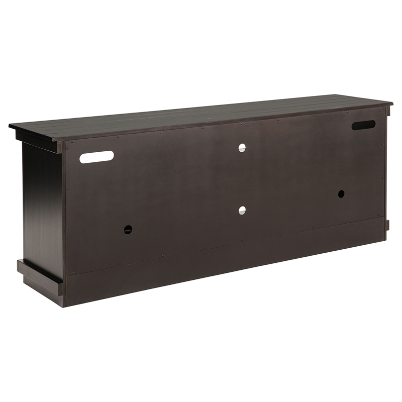 Pemberly Row 70-inch TV Stand Media Console with Cord Management in Java