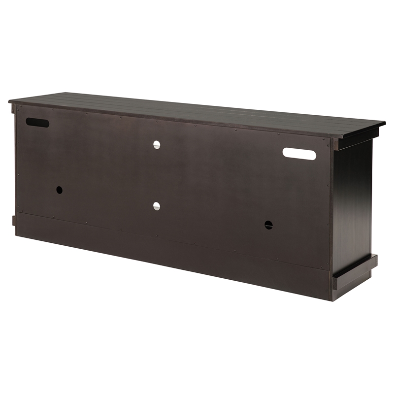 Pemberly Row 70-inch TV Stand Media Console with Cord Management in Java
