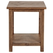 Pemberly Row 2-piece Coffee and End Table Set in Distressed Brown