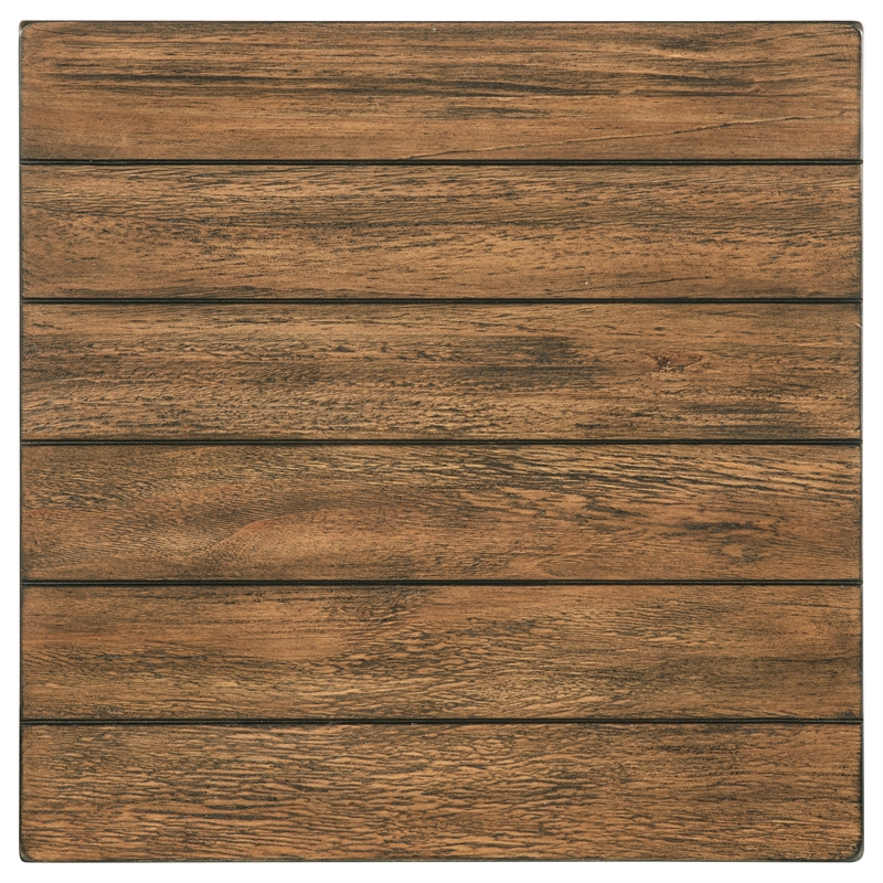 Pemberly Row 2-piece Coffee and End Table Set in Distressed Brown