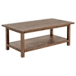 Pemberly Row 2-piece Coffee and End Table Set in Distressed Brown