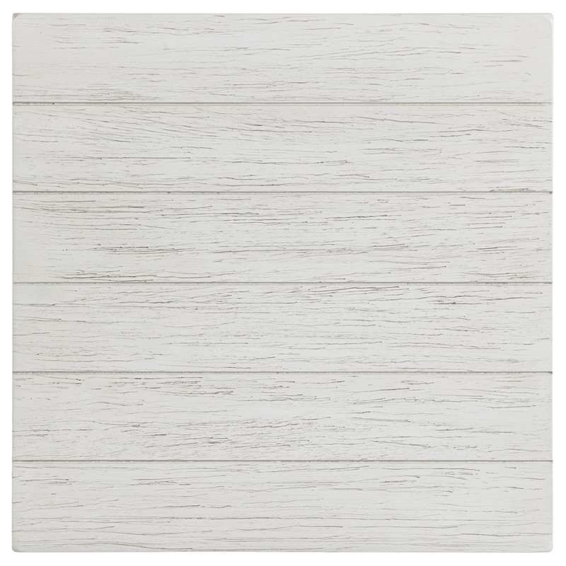 Pemberly Row 1-drawer Wood End Table with Shelf in Distressed White