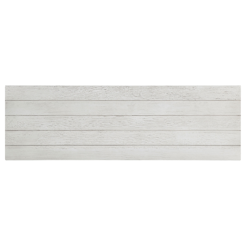 Pemberly Row Wood Entryway Sofa Console Table with Shelf in White