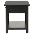Pemberly Row 1-drawer Wood End Table with Shelf in Distressed Java