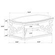 Pemberly Row 2-piece Glass Top Coffee and End Table Set in Dark Merlot