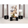 Pemberly Row 3-piece Solid Wood Coffee and End Table Set in Black