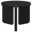 Pemberly Row 3-piece Solid Wood Coffee and End Table Set in Black