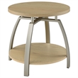 Pemberly Row 2-piece Round Engineered Wood Coffee and End Tables in Brown