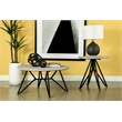 Pemberly Row 2-piece Round Laminate Coffee and End Table Set in Cement