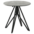 Pemberly Row 2-piece Round Laminate Coffee and End Table Set in Cement