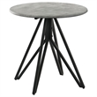 Pemberly Row 3-piece Round Laminate Coffee and End Table Set in Cement