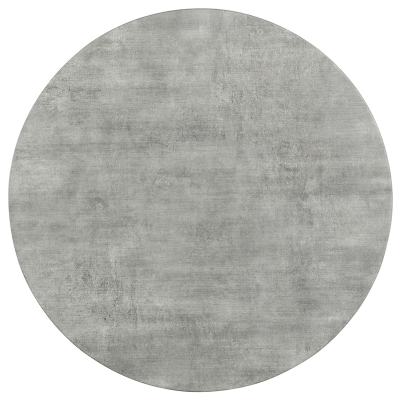 Pemberly Row 3-piece Round Laminate Coffee and End Table Set in Cement