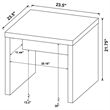 Pemberly Row 3-piece Rectangular Coffee and End Table Set in Mango