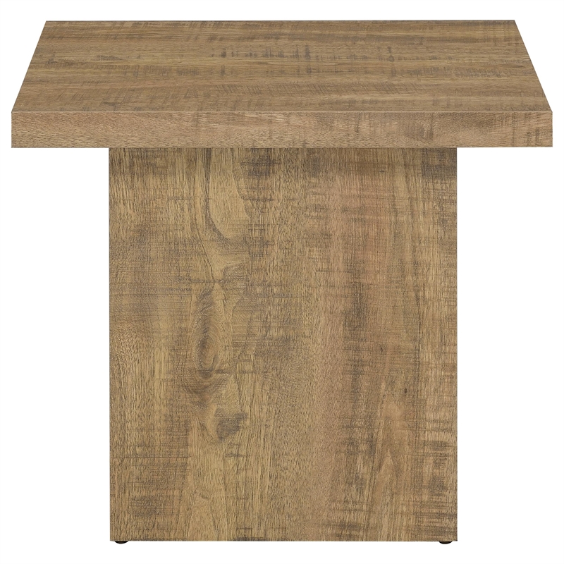 Pemberly Row 2-piece Square Laminate Coffee and End Table Set in Mango