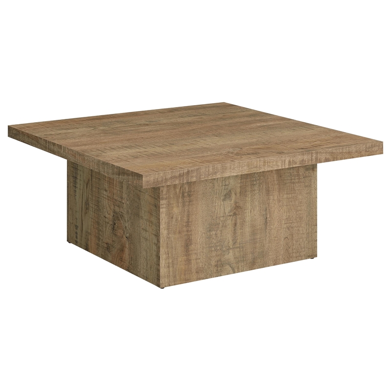 Pemberly Row 2-piece Square Laminate Coffee and End Table Set in Mango