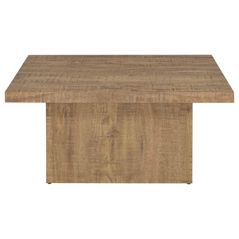 Pemberly Row 2-piece Square Laminate Coffee and End Table Set in Mango