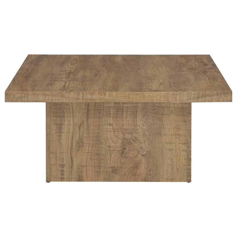 Pemberly Row 2-piece Square Laminate Coffee and End Table Set in Mango