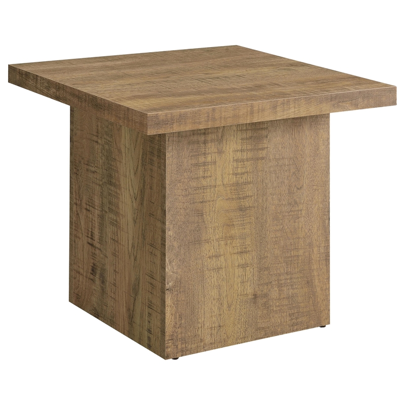 Pemberly Row 3-piece Square Laminate Coffee and End Table Set in Mango