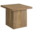 Pemberly Row 3-piece Square Laminate Coffee and End Table Set in Mango