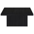 Pemberly Row 2-piece Square Engineered Wood Coffee Table Set in Black