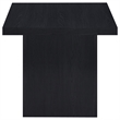 Pemberly Row 2-piece Square Engineered Wood Coffee Table Set in Black