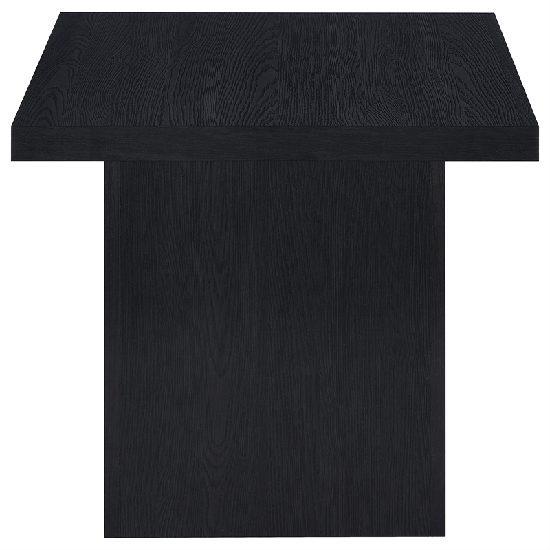 Pemberly Row 3-piece Square Engineered Wood Coffee Table Set in Black