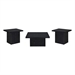 Black/ 3-piece