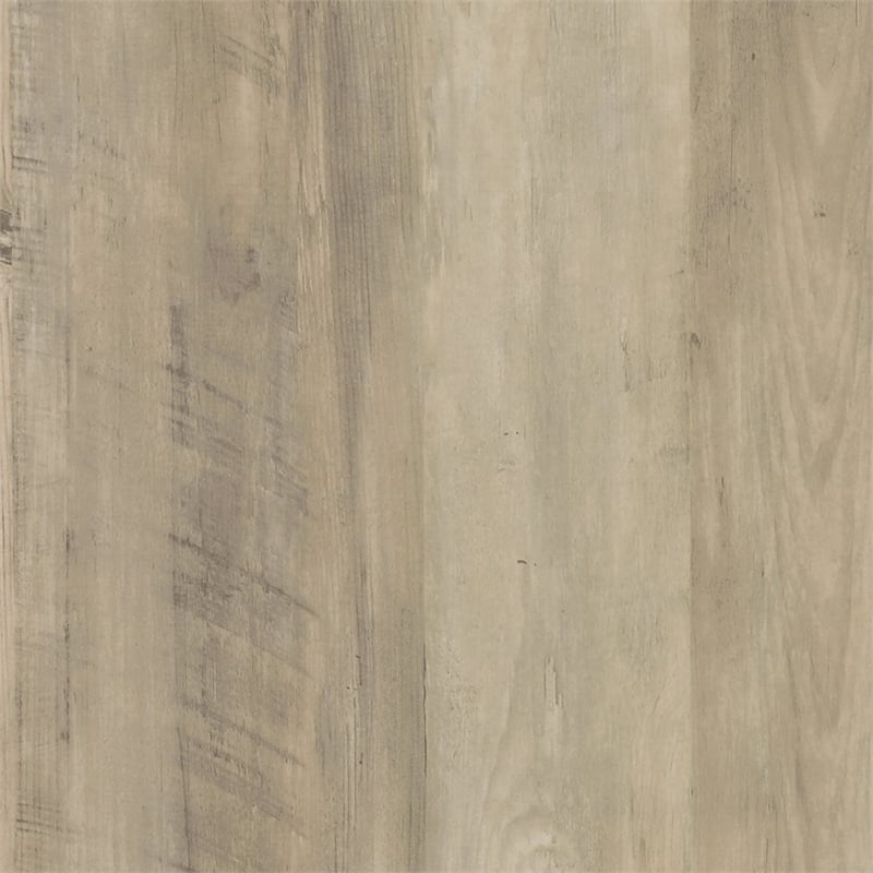 Pemberly Row Square Engineered Wood End Table in Distressed Pine