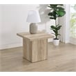 Pemberly Row Square Engineered Wood End Table in Distressed Pine