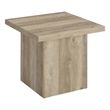 Pemberly Row Square Engineered Wood End Table in Distressed Pine