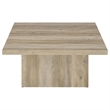 Pemberly Row 2-piece Square Coffee and End Table Set in Distressed Pine