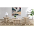 Pemberly Row 3-piece Square Coffee and End Table Set in Distressed Pine