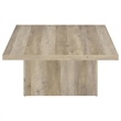 Pemberly Row 3-piece Square Coffee and End Table Set in Distressed Pine