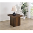 Pemberly Row Square Engineered Wood Side End Table in Dark Pine