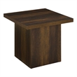 Pemberly Row Square Engineered Wood Side End Table in Dark Pine