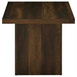 Pemberly Row 2-piece Square Engineered Wood Coffee Table Set in Dark Pine