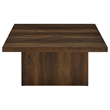 Pemberly Row 2-piece Square Engineered Wood Coffee Table Set in Dark Pine