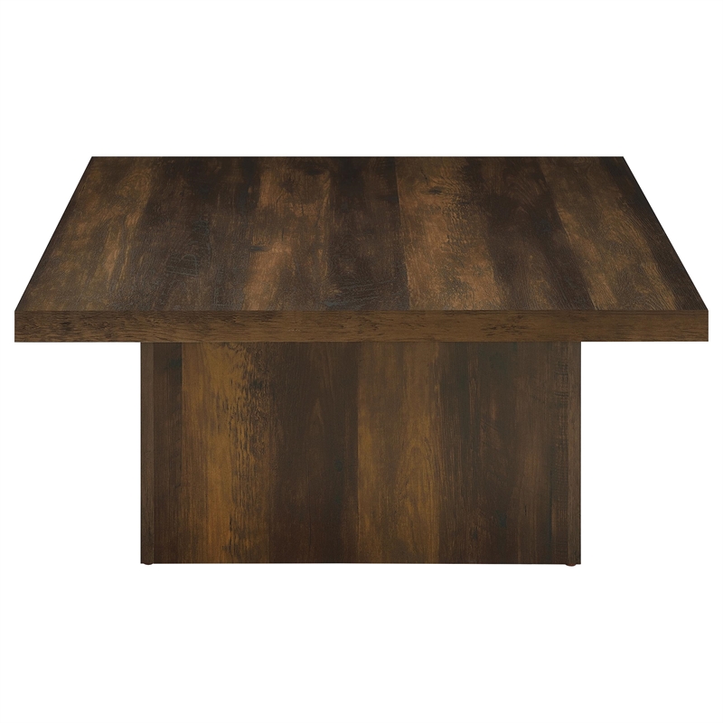Pemberly Row 3-piece Square Engineered Wood Coffee Table Set in Dark Pine