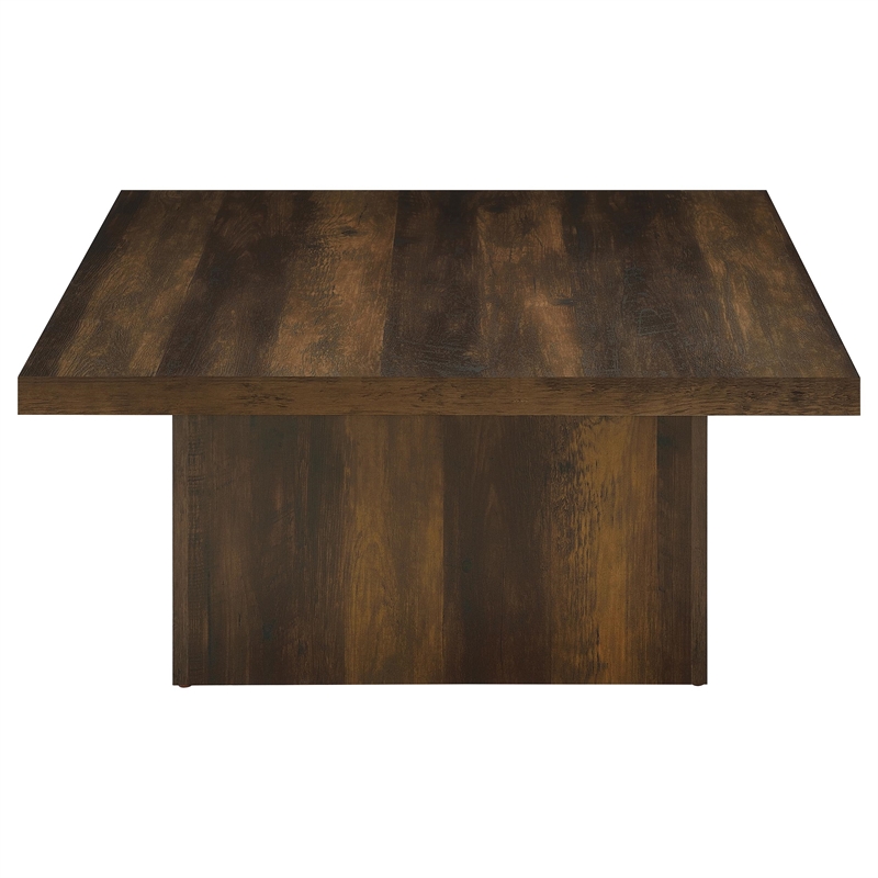 Pemberly Row 3-piece Square Engineered Wood Coffee Table Set in Dark Pine