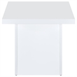 Pemberly Row 2-piece Engineered Wood Coffee Table Set in White High Gloss