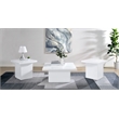 Pemberly Row 3-piece Engineered Wood Coffee Table Set in White High Gloss
